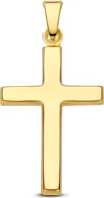 Produktbild von New Bling 9NBG-1000 – Gouden Hanger – Kruis Hanger – 14K Goud – Kruis 21 x 14,1 mm