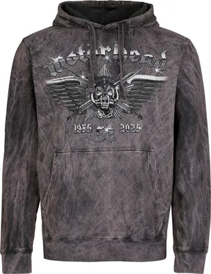 Produktbild von Motörhead Kapuzenpullover Herren Wings Badge grau XXL