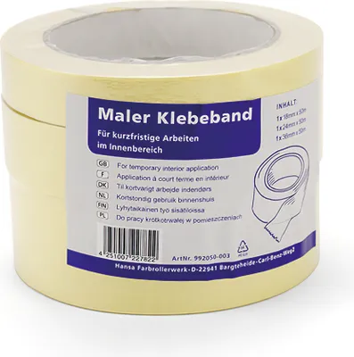 Zdjęcie produktu dla plid krepa taśma klejąca taśma malarska taśma maskująca taśma malarska krepa malarska prace malarskie