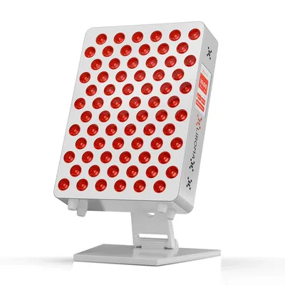 Productafbeelding van LIROMA® PrimeForce Compact Rood Licht Therapie Lamp – Red Light Therapy – Infraroodlamp – Lichttherapie Lamp – 72 LED's – 8 Golflengten – Tafelmodel