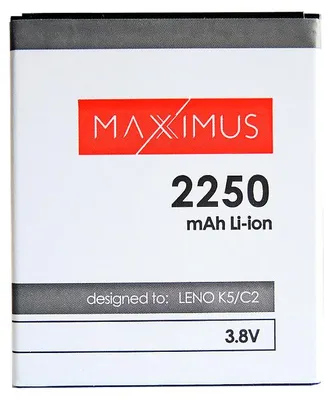Obrázek produktu pro MAXXIMUS 2250mAh baterie pro Lenovo K5, K5+ a C2 Výkon a bezpečnost