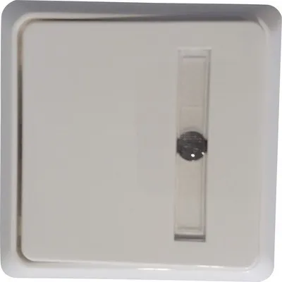 Produktbild von Elso Reno Taster 42V Komplett mit Einsatz Rahmen + Wippe 506314 reinweiß Aufputz