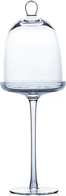 Produktbild von COVER footed plate with cover - klar - 12x12x35cm - Glas