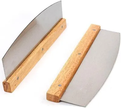 Produktbild von Pizzasnijder mit Holzgriff - Pizza-Schneider - Pizza-Schneidemaschine - Pizza-Maschine - Pizza-Schneider mit Holzgriff - Pizzadeepfleischmaschine