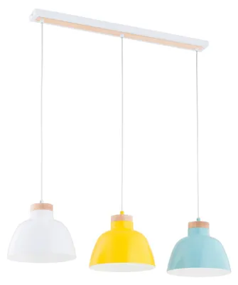 Zdjęcie produktu dla Lampa wisząca LORIEN multikolor 3xE27x15W metal wym:90x23x85cm IP20 Alfa