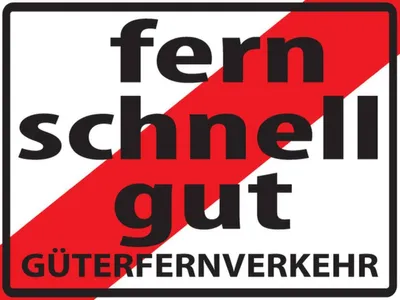 Produktbild von vianmo Holzschild 30x40 cm Fern Schnell Gut Güterfernverkehr