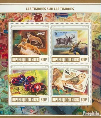 Produktbild von Briefmarken Niger 2017 Mi 5062-5065 Kleinbogen (kompl. Ausg.) postfrisch Briefmarken über Briefmarken