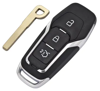 Obrázok produktu pre Puzdra na kľúč Techstar, kompatibilná s Ford Mondeo, Mustang, Focus, Fusion, S-Max, Galaxy, Explorer, s 3 tlačidlami a čepeľou HU101