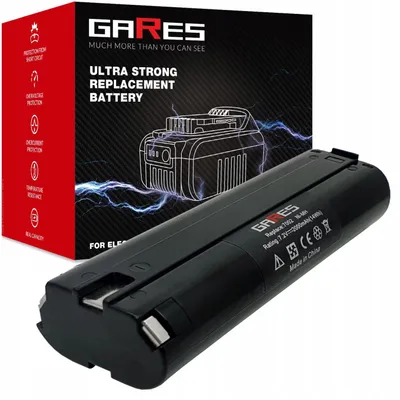 Zdjęcie produktu dla GARES Akumulator Bateria do elektronarzędzi Makita 7033 6012D UH3000D 6071DW | 7,2 V 2Ah | Wydajne Ogniwa High-Performance Zamiennik Premium | Wysoka Moc i Trwałość |