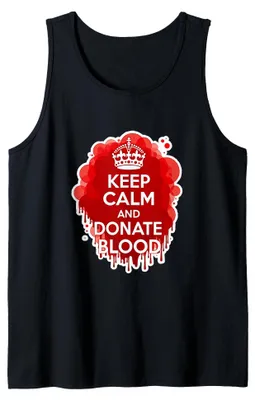 Produktbild von Keep Calm and Donate Blood Donor Tank Top