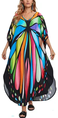 Image de Kimono de nuit ample pour femme, idéal pour la maison, avec manches longues