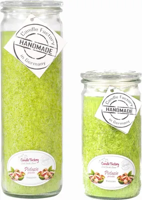 Zdjęcie produktu dla Candle Factory zestaw świeca pistacjowa duża + mini świeca zapachowa jumbo świeca dekoracyjna