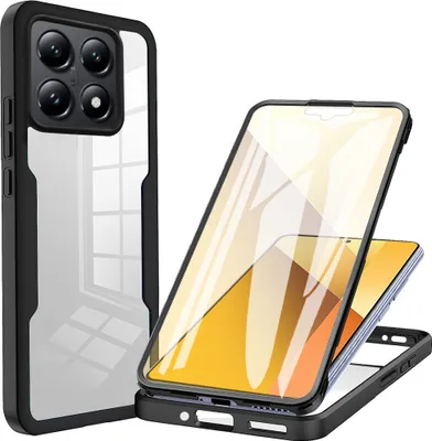 Obrázek produktu pro Pouzdro pro Xiaomi 14T, 360° Kompletní Ochrana s Vestavěným Chráničem Displeje Černý
