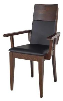 Produktbild von Stühle Stuhl Lehnstuhl Polster Massiv Holz Textil Holz Sessel Leder Neu Lounge