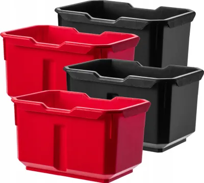 Produktbild von KADAX Behälter für Werkzeugaufbewahrung "Tretten, Werkzeugschränke, Becher für Nagel und Schrauben, 16 cm, 4 Stück