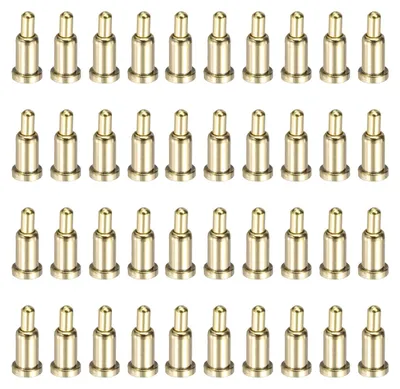 Federkontaktstifte 4,5 mm, vergoldet, 40 Stück