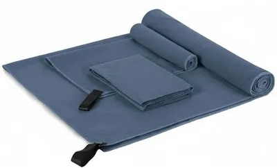 Produktbild von Famanu Mikrofaserhandtuch Set - 1 Badetuch (160 x 80 cm) + 2 Handtücher (80 x 40 cm)