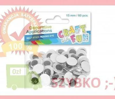 Obrázok produktu pre Ozdobné ornamentálne oči 15 mm 60el
