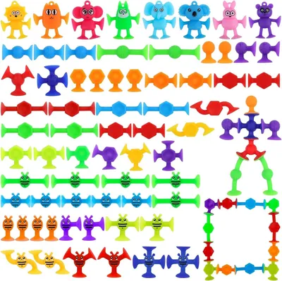 Produktbild von Badespielzeug – Set mit 67 Teilen – Silikon – BPA-frei