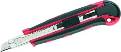 Produktbild von Cutter Kunststoff 9 mm mit Automatik-Magazin schwarz/rot