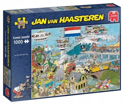Produktbild von Jumbo Spiele Jumbo Jan van Haasteren Zu Luft Land und Wasser 1000 Teile Puzzle (81912)