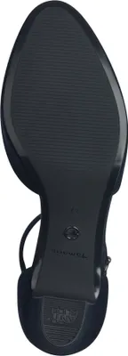Produktbild von Tamaris Damen Pumps Leder Fesselriemen stoßdämpfender Blockabsatz 1-22401-42, Größe:39 EU, Farbe:Blau