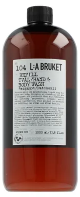 Produktbild von L:A BRUKET Cleansing 104 Refill Hand & Body Wash Bergamot/Patchouli (1000 ml)