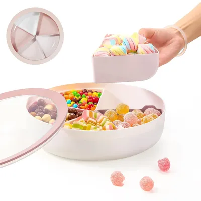 Obrázok produktu pre Krabička na desiatu s vekom a 5 priehradkami, vhodná na zdravé občerstvenie