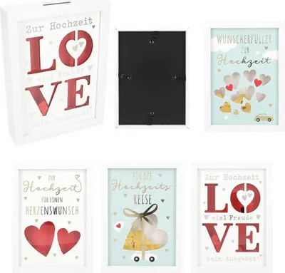 Produktbild von Depesche Hochzeit Geldgeschenkrahmen sortiert