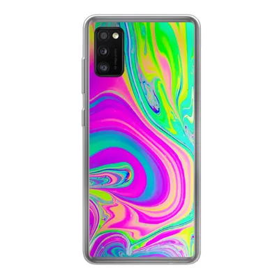 Produktbild von MuchoWow® Handyhülle Schutzhülle Hülle für Samsung Galaxy A41 Formen - Farbe - Kunst - Psychedelisch Silikon Softcase Handy Hülle - Mobiltelefon
