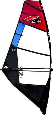 Produktbild von F2 Windsurf Segel Rebel Team 5,7qm Rot/Schwarz Modell 2022 NEU Sail Only