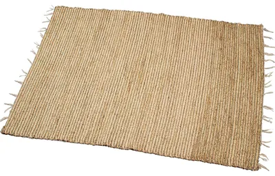Rechteckiger Seegras-Teppich, natürlich, 170 x 120 cm