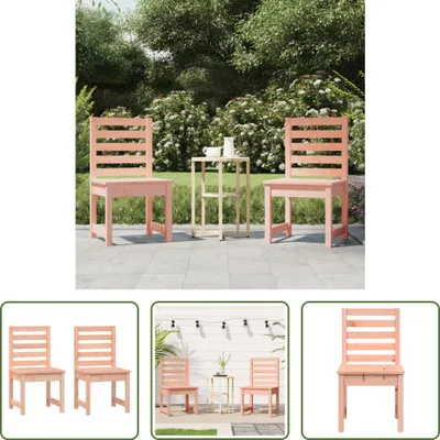 Produktbild von The Living Store Gartenstühle 2 Stk. 50x48x91,5 cm Massivholz Douglasie
