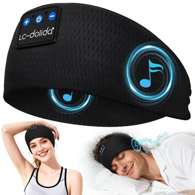 Produktbild von Schlafkopfhörer Bluetooth Sport Stirnband 15h Akku und HiFi-Stereo Eisenschwarz