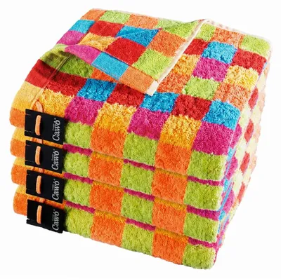 Produktbild von 4 Stück Cawö Life Style Handtücher 7017-25 kariert muilticolor 50x100
