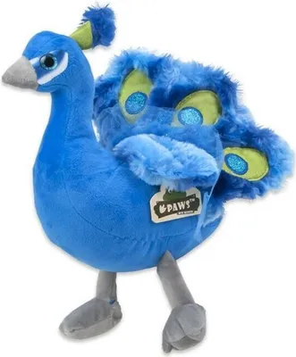 Produktbild von Dinotoys - 30543 - Pfau, Plüsch, blau, 28cm