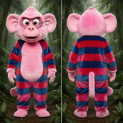Produktbild von Rosa MASTICOT Samt-Pavian-Maskottchen