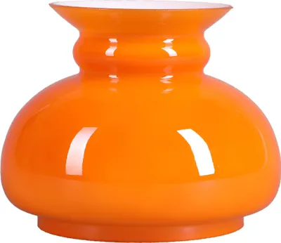 Produktbild von Petroleumglas Orange Lampenglas Ø 100mm Ersatzglas Vestaschirm Glasschirm Leuchtenglas