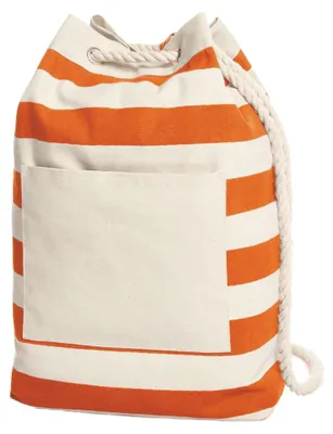 Produktbild von Halfar - Turnbeutel, Kontraststreifen, Strand LT2996 (Einheitsgröße) (Orange)