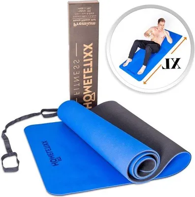 Obrázok produktu pre Veľká protiskluzová fitness podložka 200 cm pre domáce použitie