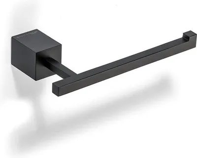 Produktbild von Schwarze Toilettenpapierhalterung matt