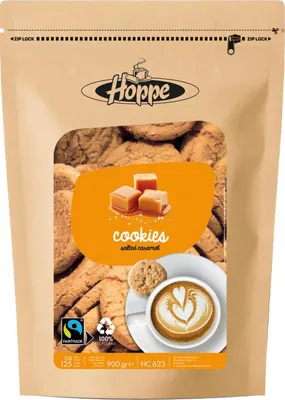 Image de Biscuits de conférence Hoppe Salted caramel HC623 125pc