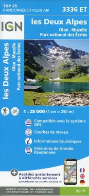 Immagine prodotto di les Deux Alpes. Olan-Muzelle. Parco nazionale degli Ecrins 1:25.000
