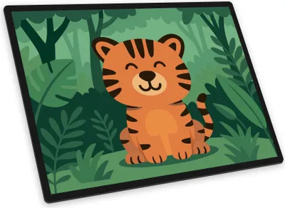 Produktbild von itenga Schreibunterlage V1 Motiv TIGER im Kawaii Design