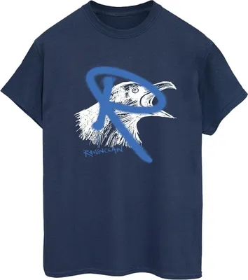 Produktbild von Harry Potter - "Ravenclaw" T-Shirt für Damen BI28174 (L) (Marineblau)