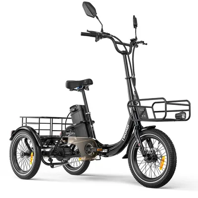 Produktbild von KAI Cargo E-Dreirad, 48V, 500W, 25 km/h, All-Terrain-Reifen, IP65, schwarz