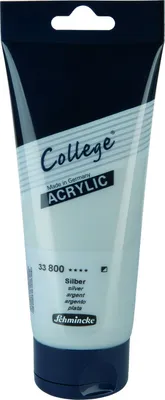 Produktbild von Schmincke 200ml College Acryl Silber Acryl 33 800 014