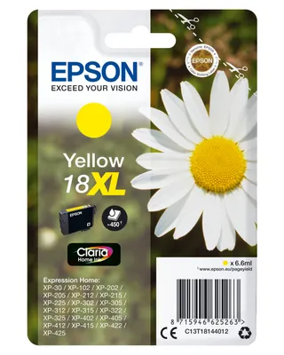 Zdjęcie produktu dla Epson Daisy Atramenty z serii Claria Home, Żółty, Tusz na bazie pigmentu, 6,6 ml, 1 szt., 450 stron(y)