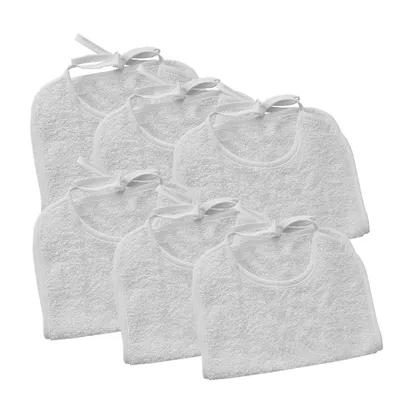 Produktbild von Frottee Lätzchen 40x25 cm 100% Baumwolle Weiß