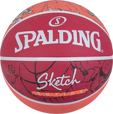 Produktbild von Spalding Sketch Dribble Rubber Basketballball Rot 7 Rot 7